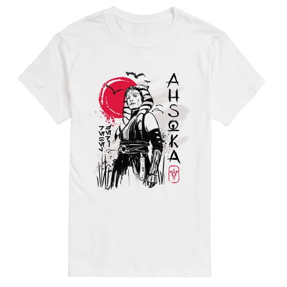 Star Wars - Ahsoka Ink Drawing - Men's Short Sleeve Graphic T-Shirt