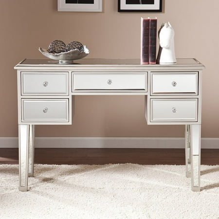 Southern Enterprises Illusions Collection Mirrored Entryway Console, Mirrored w/ Silver