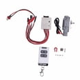 thumbnail image 2 of RC Car Winch, Aluminum Alloy 1/10 Scale Model Crawler Vehicle Accessory with Remote Controller T Plug Extension Cable for 4 D90 D110 RC Car, 2 of 7