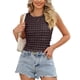 thumbnail image 2 of Chaleco sin mangas de verano para mujer,Camiseta sin mangas redonda para mujer Camiseta sin mangas delgada Chaleco sin mangas de verano Funcionalidad versátil, 2 of 7