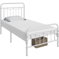 thumbnail image 3 of Topeakmart Metal Platform Bed with Headboard and Footboard, Twin XL, White, 3 of 6