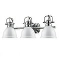thumbnail image 2 of Duncan Meuble-Lavabo de Bain 3 Lumières en Chrome avec Stores Blancs, 2 of 3