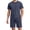 A-Navy17, variant on JAJAHO Mens Summer 2 Piece Outfits Short Sleeve Loose Fit T Shirt And Drawstring Shorts Set Comfortable Athletic Casual Wear Solid Color Soft Outfit