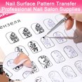 thumbnail image 2 of Visland 12 Pcs Nail Art Training Card Reusable Nail Design Practice Sheet Women Beginner Fingernail Pattern Template Exercise Book Manicure Coloring Drawing Practice Tools, 2 of 8