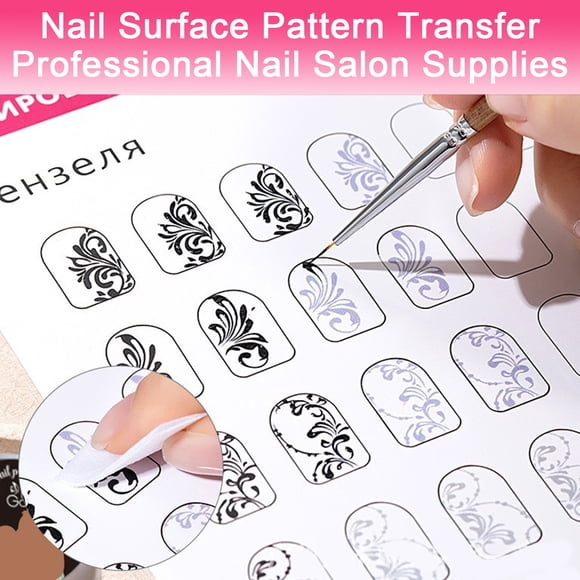 12Pcs Nail Art Training Card Reusable Nail Design Practice Sheet Women Beginner Fingernail Pattern Template Exercise Book Manicure Coloring Drawing Practice Tools