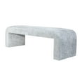 thumbnail image 3 of Jofran Sophia Modern Luxury Curved Upholstered Jacquard Bench - Large, 3 of 5