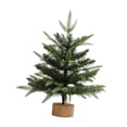 thumbnail image 3 of Árbol de Navidad de mesa Árbol de Navidad realista con base de madera maciza Decoración para 60 centímetros, 3 of 9