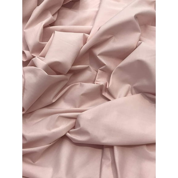 Valentina Textile inc, Broadcloth/Poly Cotton Blend Fabric, 58/60" Wide, Sells by The Yard (1 Yard, Blush)