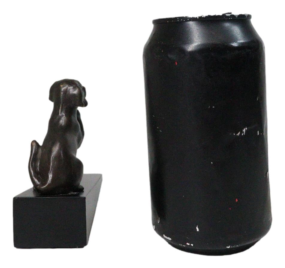 Brass Metal Adorable Begging Labrador Retriever Dog Door Stop Stopper Wedge