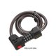 thumbnail image 3 of Candado de Combinación Portátil para Bicicleta, Candado Antirrobo, Candado de Cable de Acero, 3 of 6