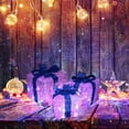 thumbnail image 5 of Wadada Christmas Decor Lighted Gift Box Christmas Decor Indoor，Christmas Lighted Gift Boxes LED Light up Xmas Present Ornament for Tree Indoor Outdoor Yard Holiday Door, Christmas Lights, 5 of 6