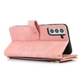 thumbnail image 6 of Crossbody Wallet Case for Samsung Galaxy S21 with RFID Blocking Card Slot Holder, Magnetic Flip Folio Purse Case, PU Leather Zipper Handbag with Detachable Lanyard Strap Phone Case,Pink, 6 of 9