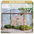 thumbnail image 4 of NCYP Wedding Cards Box with Slot - 12.6" x 5.9" x 9" - Rose Gold Glass Envelope Card Holder for Birthday Party Reception - Large Geometric Decorative Terrarium (Glass Box and Lock Only), 4 of 8
