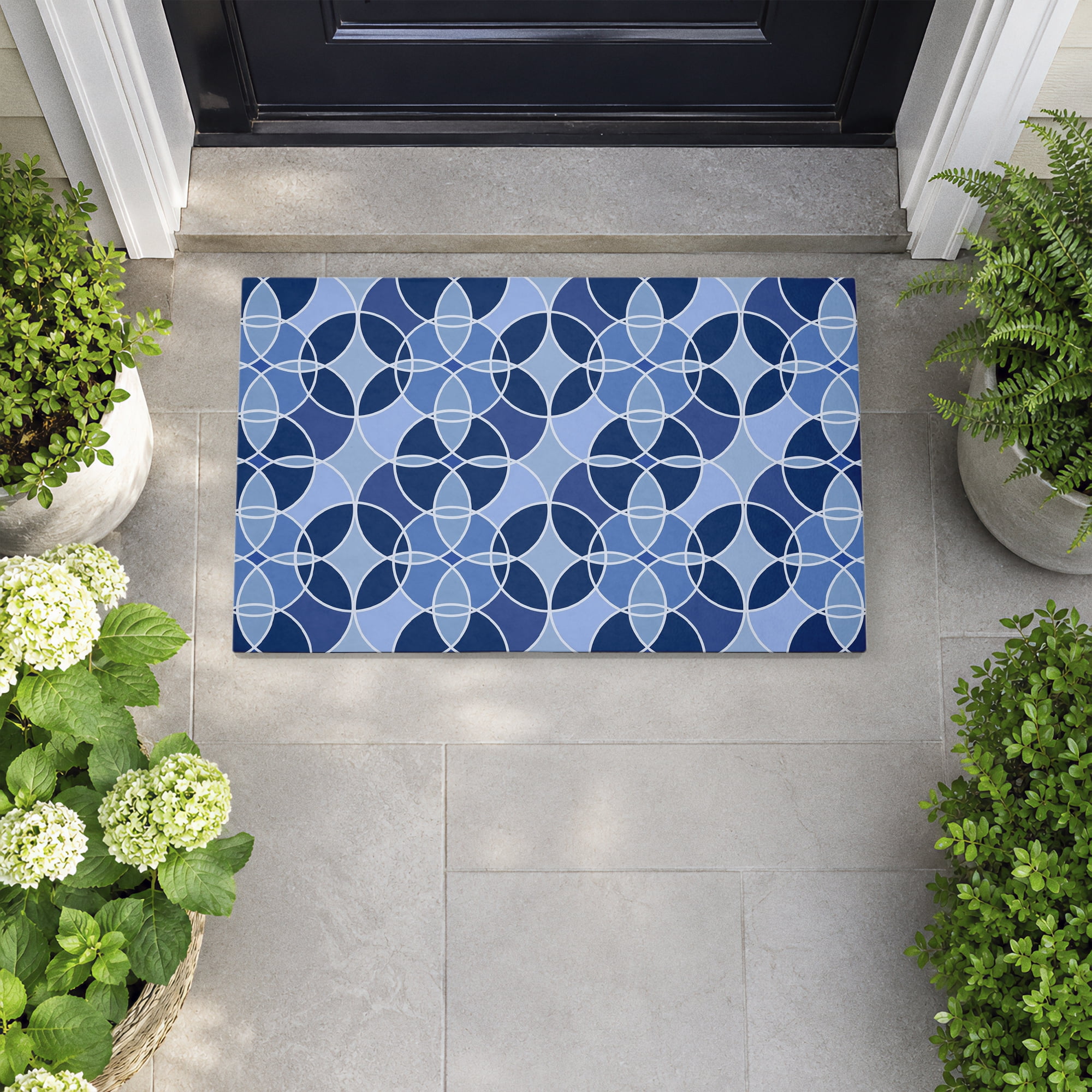 Stupell Industries Geometric Circles Overlap Printed Outdoor Door Floor Mat, design by SunDance Group LLC