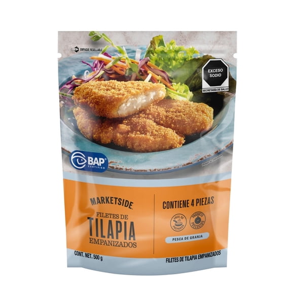 Filete de Tilapia Marketside Empanizado y Congelado 500 g