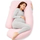 thumbnail image 1 of Almohada de embarazo Momcozy en forma de U para todo el cuerpo, color rosa, 1 of 8