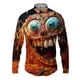 thumbnail image 4 of Camisas de manga larga con estampado 3D de pizza para hombre, camisas de hip-hop de calle de primavera y otoño, blusas góticas casuales de moda para hombre Y2k, 4 of 5