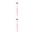 thumbnail image 4 of Vogacara Cepillo de portátil de 3 lados para adultos, cepillo de para en viajes de Hotel, herramienta de limpieza de cepillo de Rosado 2piezas Vogacara CBP444156, 4 of 5
