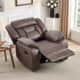 thumbnail image 4 of Bonzy Home Modern Single Seat Manual Recliner Chair, Reclining Sofa with Cushioned Armrests & Backrest, Ideal for Living Room and Bedroom, 4 of 7