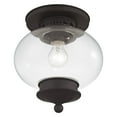 thumbnail image 3 of Livex Lighting - Harbor - Three Light Semi-Flush Mount  Antique Brass Finish, 3 of 7