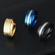 thumbnail image 3 of Minnieouse Anillo de moda con ranuras de titanio y acero, bandas de boda redondas de moda mate, anillos exquisitos, accesorios de ropa, regalos de Accesorios de disfraces Negro 6#, 3 of 6