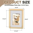 thumbnail image 2 of 6 x 8 Natural Wood Photo Frames, Wood Finish Picture Frame, Light Brown, 2 of 7