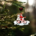 thumbnail image 3 of Fiudx Colgante de Papá Noel, Adorable Cachorro de Acrílico, Adorno Colgante para Árbol de Bicicleta, Accesorio para Oficina y Coche, Diseño de Colores Vibrantes, Ideal para Navidad y Acción de Gracia, 3 of 5