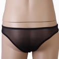 thumbnail image 4 of 4x calzoncillos abiertos frontales transparentes para hombre, ropa interior de tiro bajo, bragas tentadoras para dormir Sunnimix Sexy Men's Charming Mesh G-String Ropa interior Bolsa Breve Tanga Bikini Abertura Panty, 4 of 8