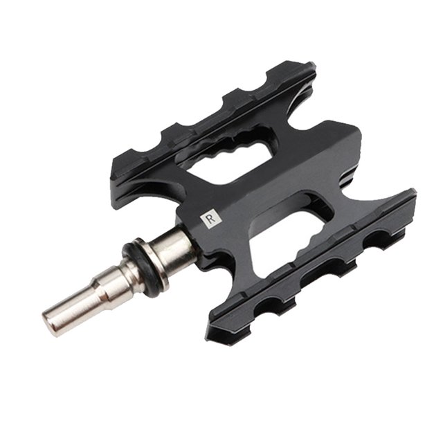 Greeniant Pedales de bicicleta Accesorios de bicicletas profesionales Plegable Aleación de aluminio Pedal de ciclismo Reemplazo Accesorio de Ciclismo Negro Greeniant OD024280-01