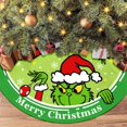 thumbnail image 1 of Decoraciones de falda de árbol de Navidad – Adornos de árbol de Navidad – 48 pulgadas Feliz Navidad suave alfombra de árbol tema de Navidad fiesta de invierno interior al aire libre decoraciones navid, 1 of 1