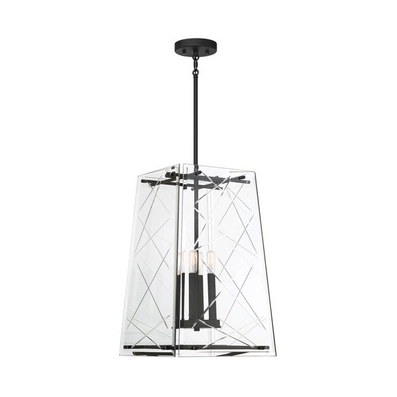 Kole 4-Light Pendant In Matte Black