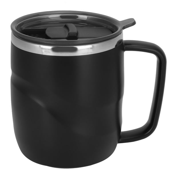 Taza de café práctica de usar taza de acero inoxidable a prueba de fugas y salpicaduras para la oficina en casa