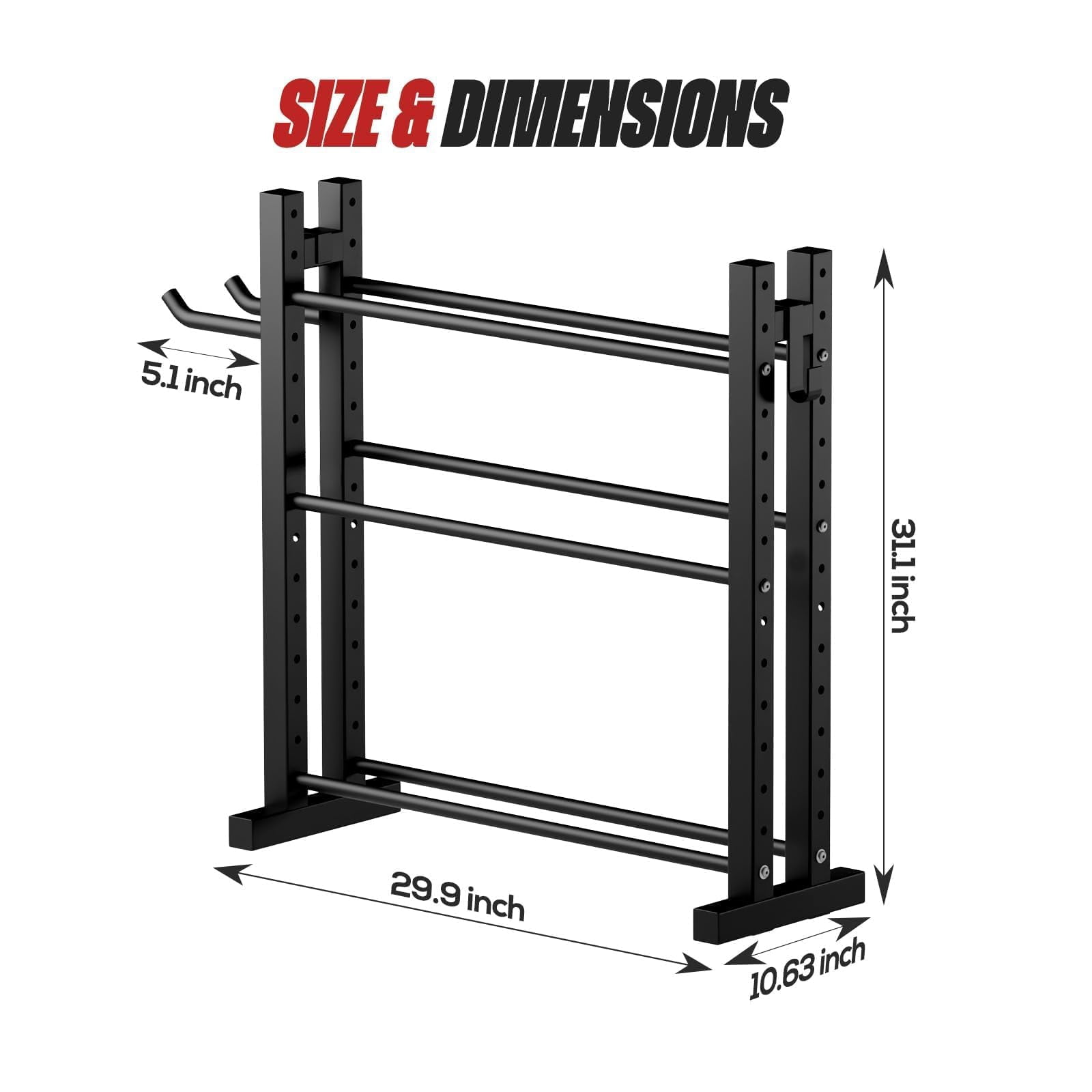 3-tier Dumbbell Rack Stand Only  Weight For Home Gym Dumbbells Adjustable Height Compact Design 1000lb Capacity Storage Use