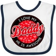 thumbnail image 3 of Inktastic I Love My Daddy Boys or Girls Baby Bib, 3 of 4