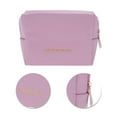 thumbnail image 4 of Unique Bargains 1 Pc Convenient Drawstring Makeup Bag for Vacation Business Travel PU Light purple, 4 of 6