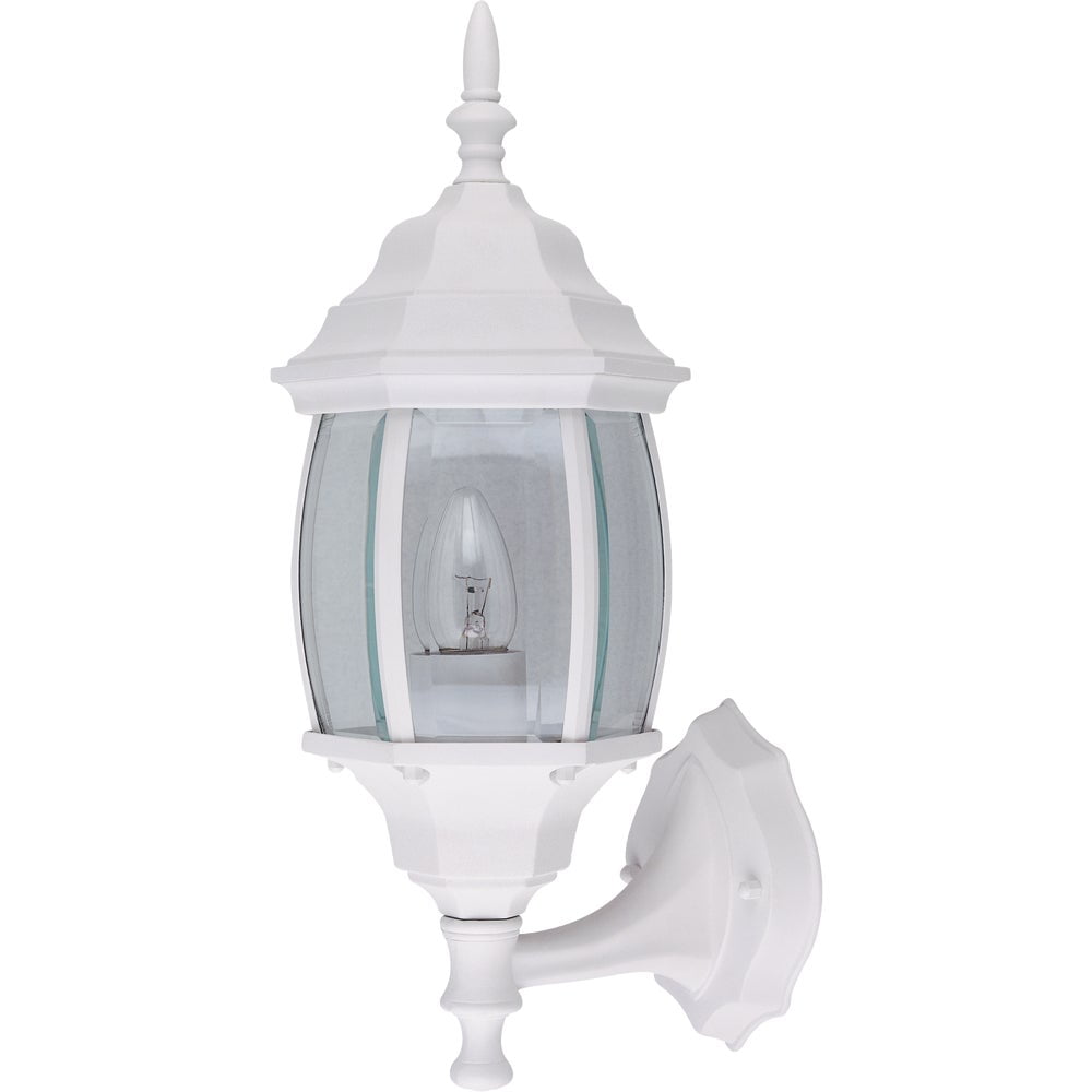 Home Impressions White Incandescent A19 Outdoor Wall Light Fixture