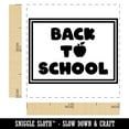 thumbnail image 2 of Back to School Text Apple Self-Inking Rubber Stamp Ink Stamper - Green Ink - Small 1 Inch, 2 of 7