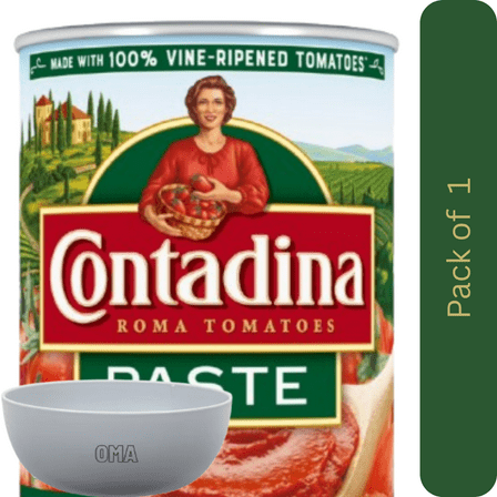 Contadina Canned Tomatoes Tomato Paste, 12 oz Can – with Bowl by OMA