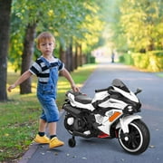 Clearance 12V Kids Ride On Motorcycle with Bluetooth, Light, MP3, Battery Powered Motorcycle for 3-6 Years Boys Girls