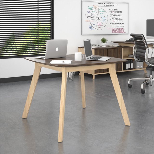 AX1 Square Meeting Table, Walnut
