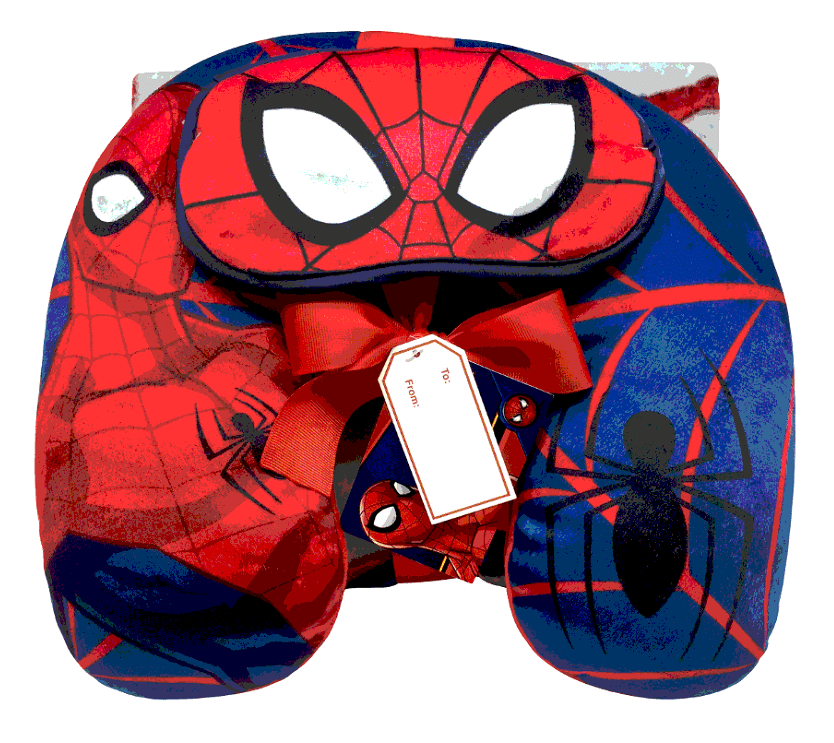 Marvel Hero Spider-Man Neck Pillow & Journal Notebook Set Collectible Item 