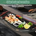 thumbnail image 5 of AEVXKHI Sushi Serving Tray Reusable Plastic Sushi Boat Serving Plate Japanese Style Sushi Tray Decorative Detachable Sushi Serving Platter for Home Kitchen Restaurant Buffet Party, 5 of 11