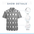 thumbnail image 7 of High Quality Hawaiian Shirts for Men Short Sleeve Aloha Beach Shirt Floral Summer Casual Button Down Shirts Blouses 6I2C22, 7 of 7