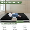 thumbnail image 4 of Slsy Japanese Floor Mattress Futon Mattress, Thicken Tatami Mat, Camping Mattress Sleeping Pad, Memory Foam Futon Roll up Guest Mattress, 4 of 15