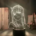 thumbnail image 1 of Figura de Darling in The Franxx de Anime, lámparas 3D, luz cálida, Zero Two, 02 HIRO, luces LED nocturnas, regalo para amigo, decoración de dormitorio, 1 of 2