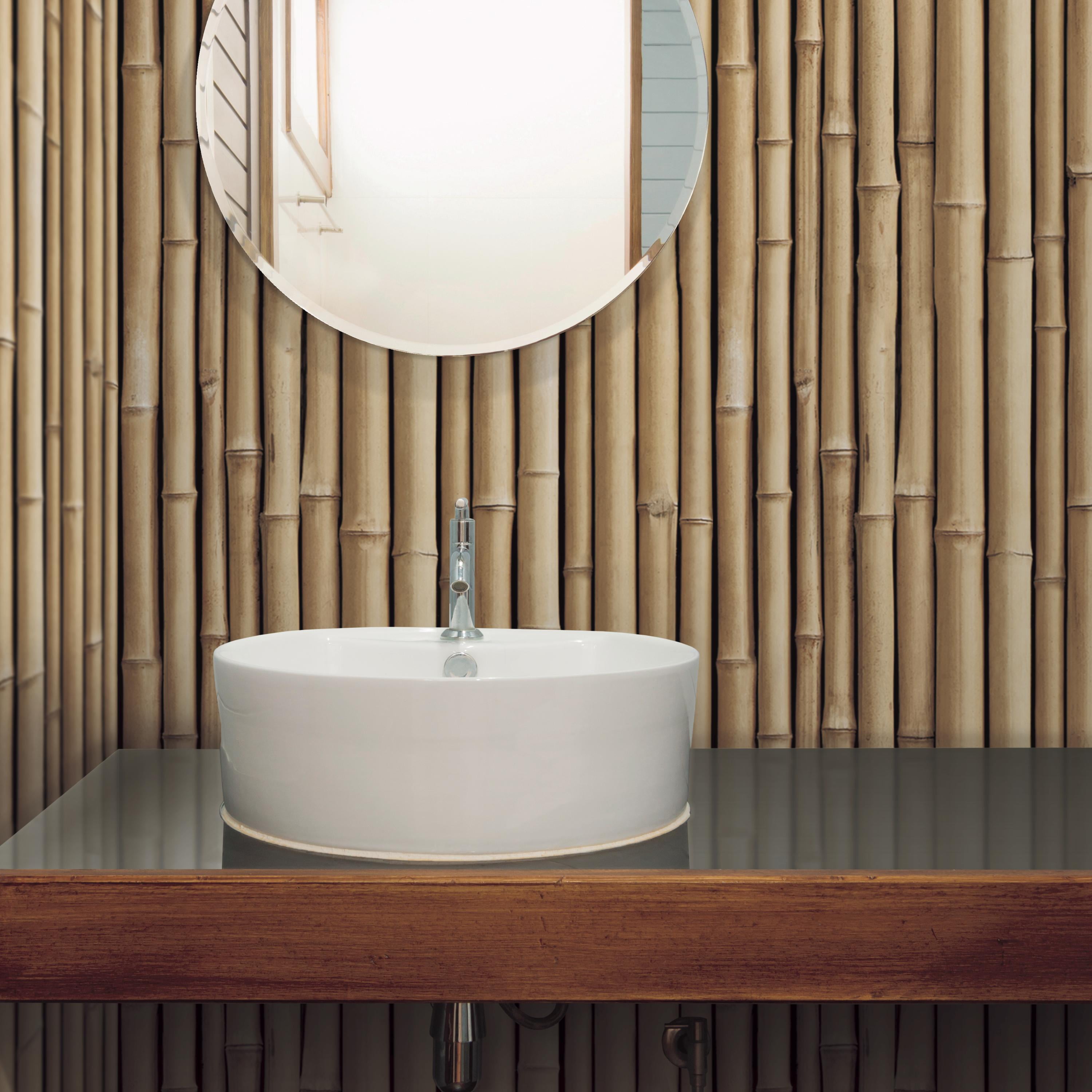 Roommates Brown Bamboo Peel and Stick Wallpaper - Walmart.com - Walmart.com