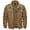 Khaki, variant on Men's Winter Warm Fleece Lined Jacket Thicken Windbreaker Cargo Coat with 7 Pockets Casual Work Field Outwear Blcak XL