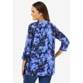 thumbnail image 2 of Woman Within Plus Size Perfect Printed Three-Quarter Sleeve V-Neck Tee, 2 of 6