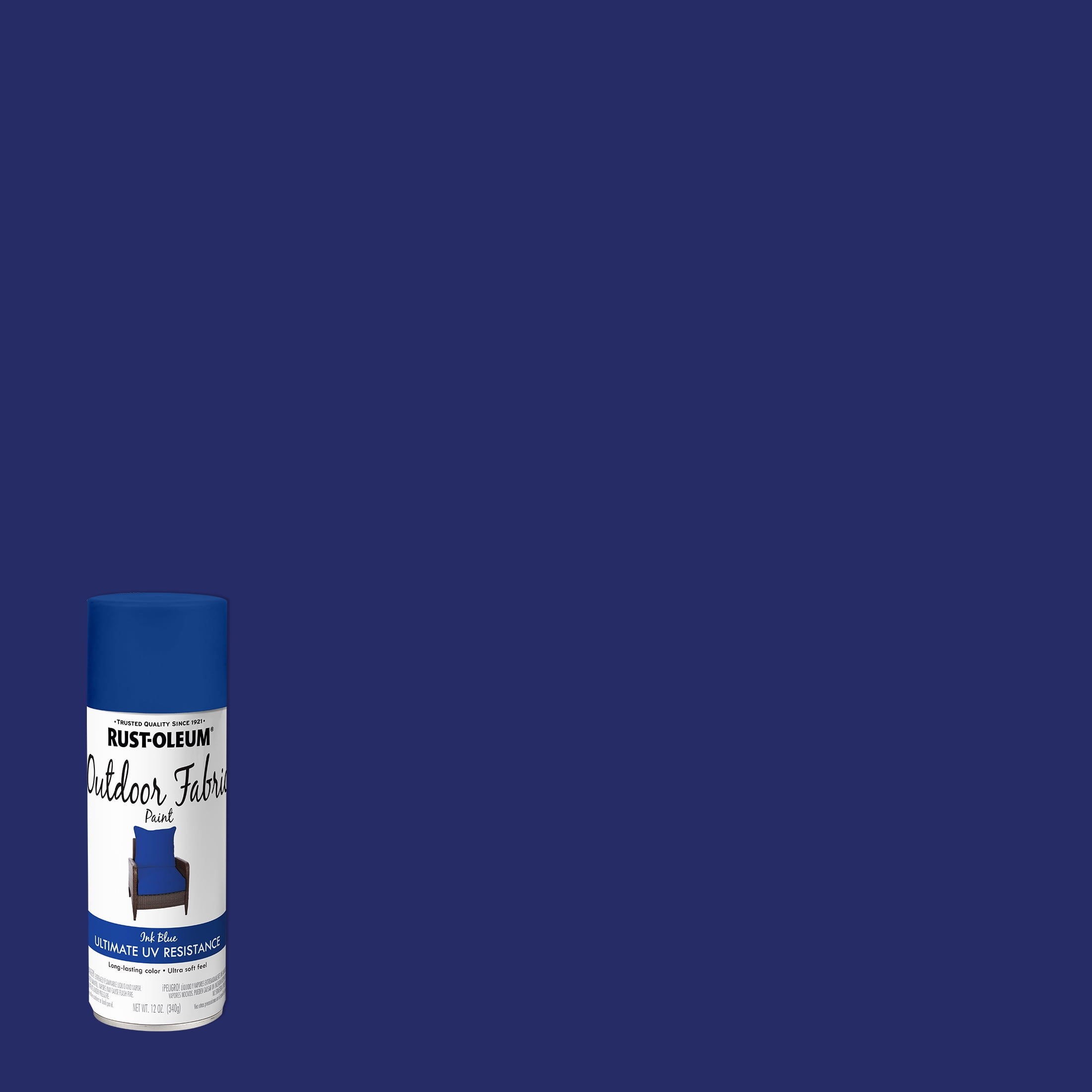 (2 pack) 6 Pack, Ink Blue, Rust-Oleum Specialty Outdoor Fabric Matte Spray Paint- 369538, 12 oz.