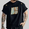 thumbnail image 4 of Camiseta de manga corta bordada de verano para hombre: camiseta informal de moda con corte holgado, 4 of 4